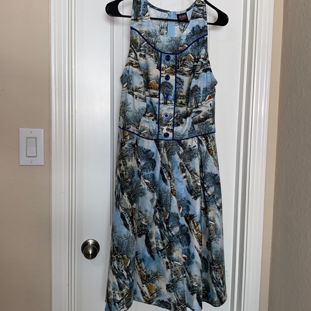 Rockabilly winter themed dress